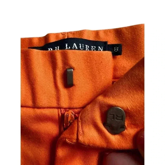 Ralph Lauren Orange Pants Size 8 Black Label - Picture 5 of 12